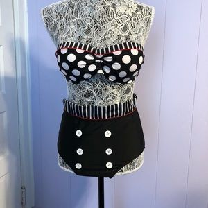 Vintage style Polka dot bikini set
